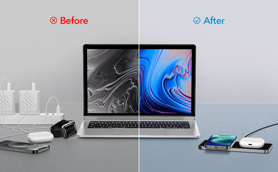 HaloLock™ 2 in 1 Magnetic Wireless Charger for iPhone 12 6 1 HaloLock™ 2 in 1 Magnetic Wireless Charger for iPhone 12 6 1