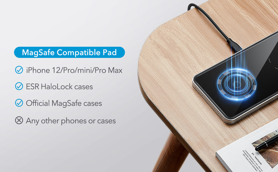 HaloLock™ 2 in 1 Magnetic Wireless Charger for iPhone 12 2 1