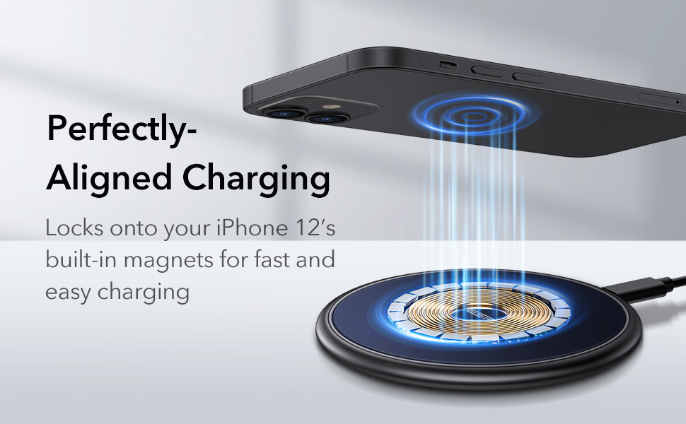HaloLock™ Magnetic Wireless Charger for iPhone 12 2