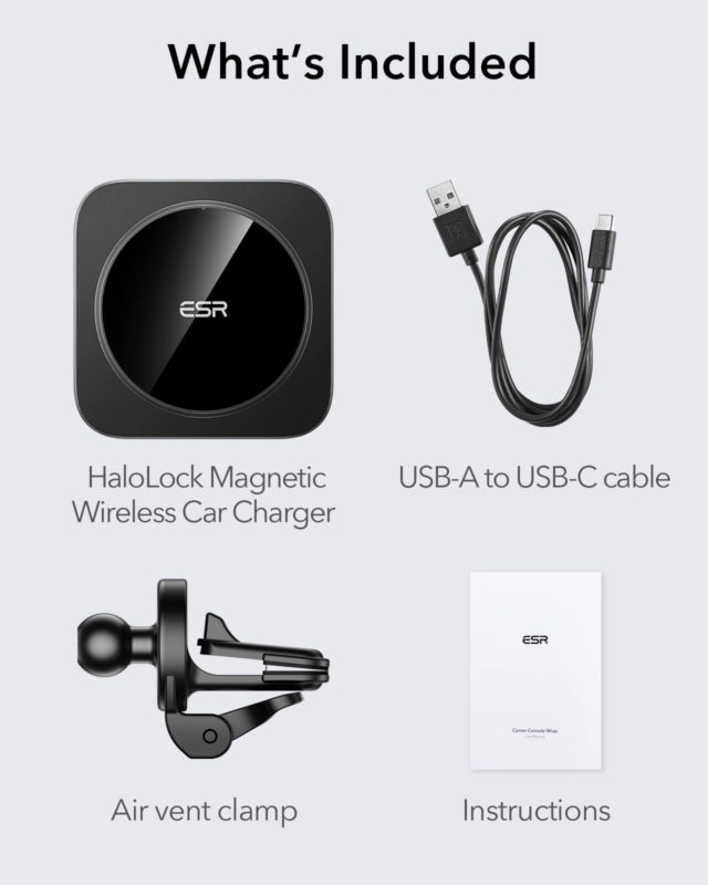 HaloLock Magnetic Wireless Car Charger Mount for iPhone 12 16