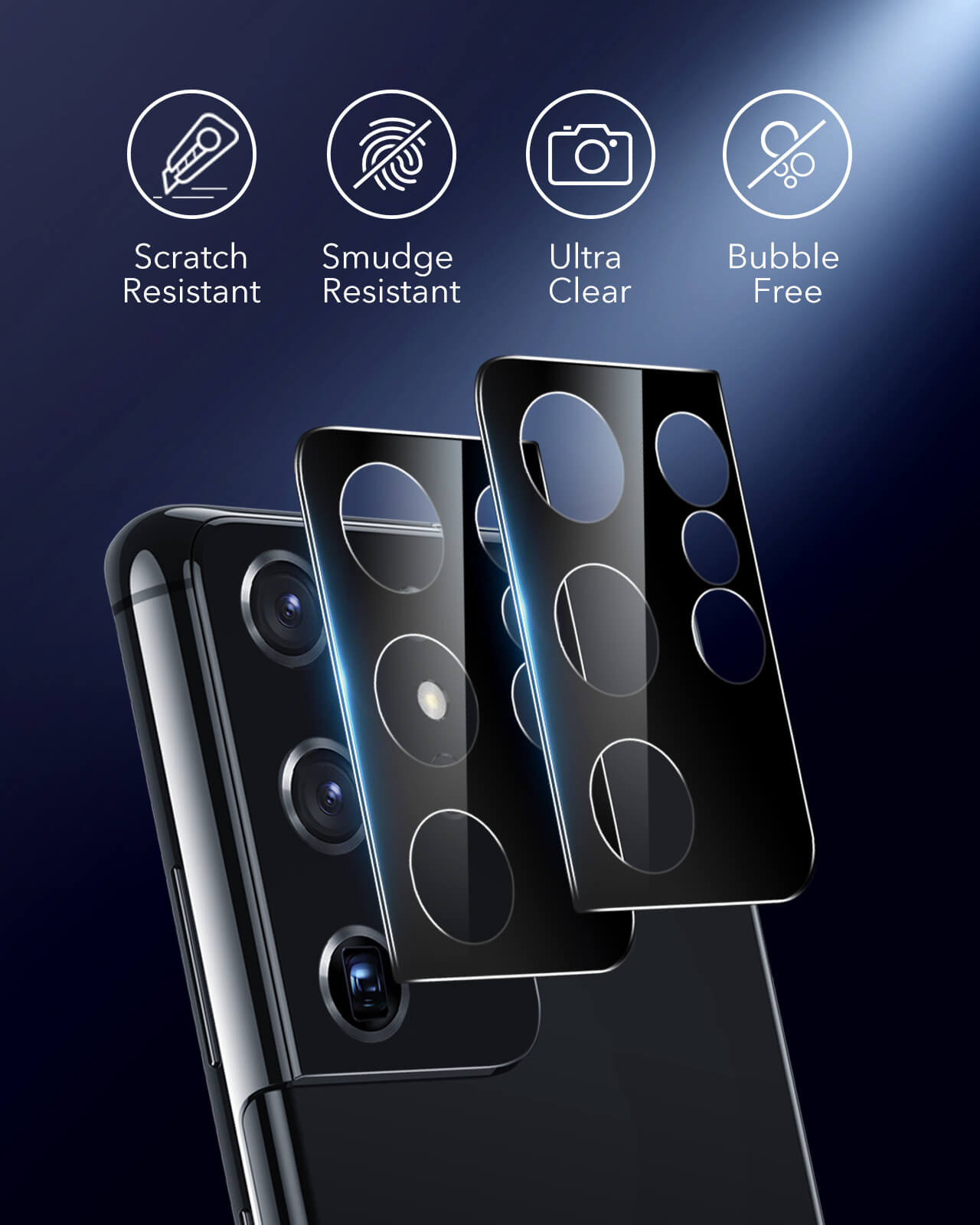 Achetez Protecteur de Lentilles de Caméra HD Pour Samsung Galaxy S21 Ultra,  Protection Contre la Caméra en Verre Trempé Résistant Aux Rayures de Chine