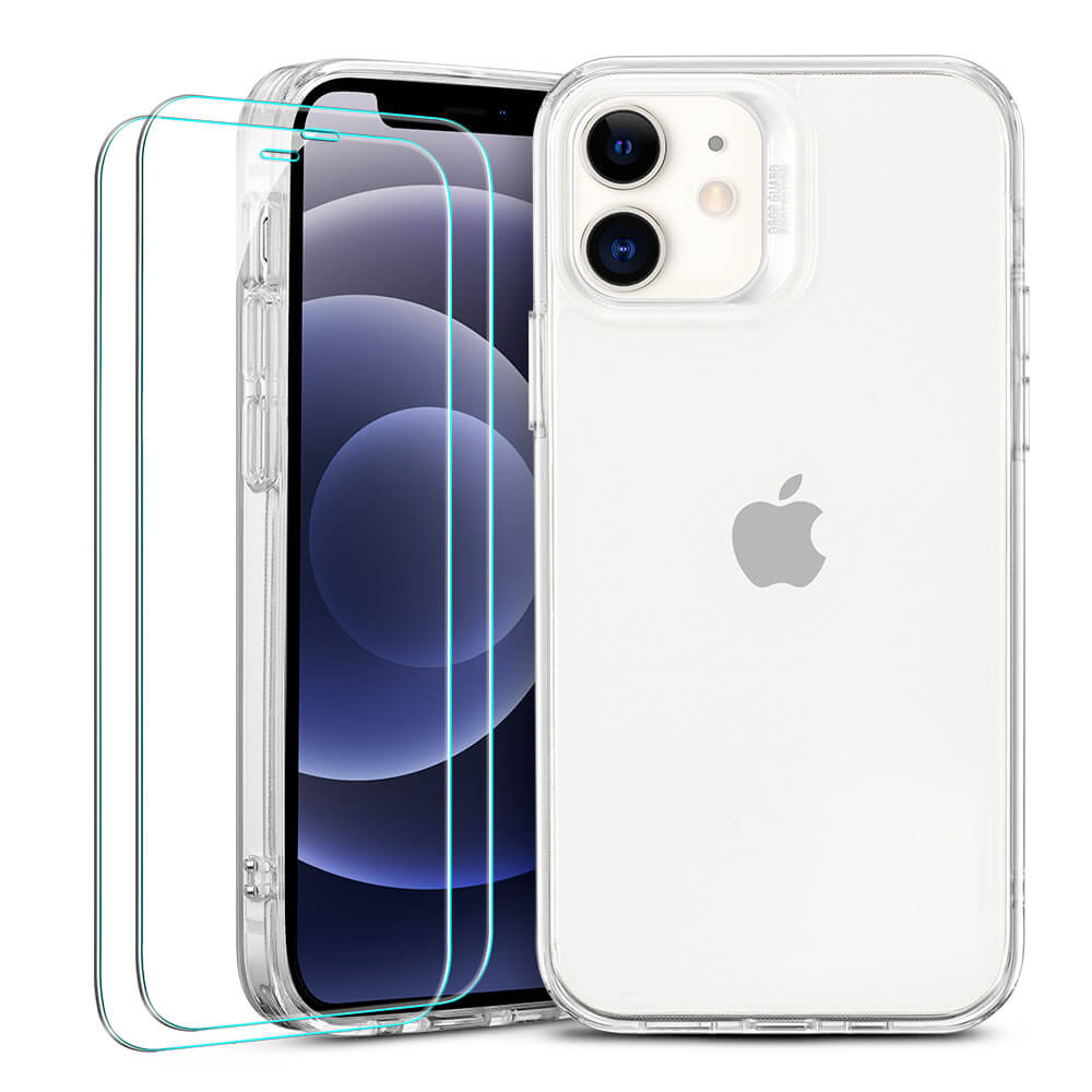 ESR iPhone 12 mini Classic Hybrid Case and Protector Set Clear Clear