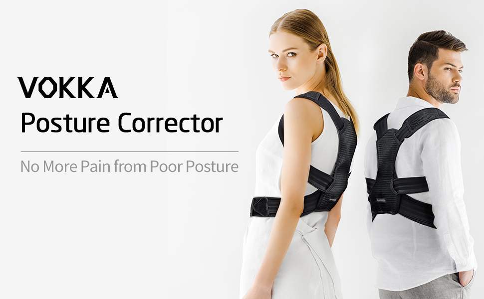 VOKKA Full Support Adjustable Posture Corrector for Men and Women 4