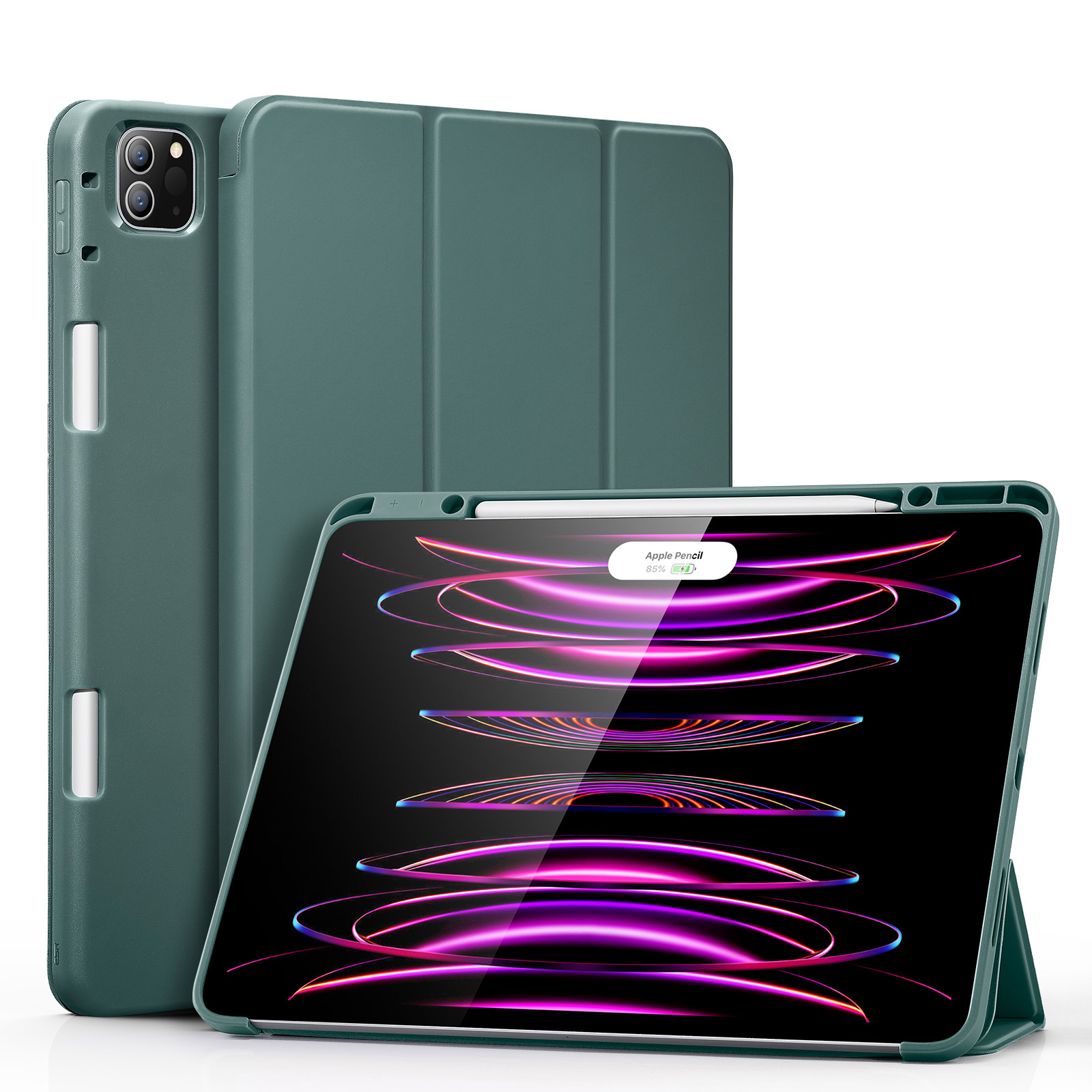 Coque Fine Smart Rebound avec Support pour Pencil pour iPad Pro 12.9