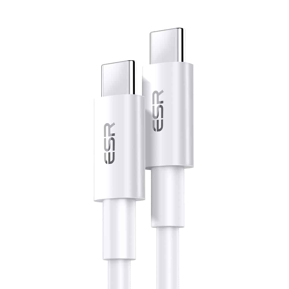ESR 5A USB-C to USB-C Fast Charging Cable (3.9 ft/1.2 m) White