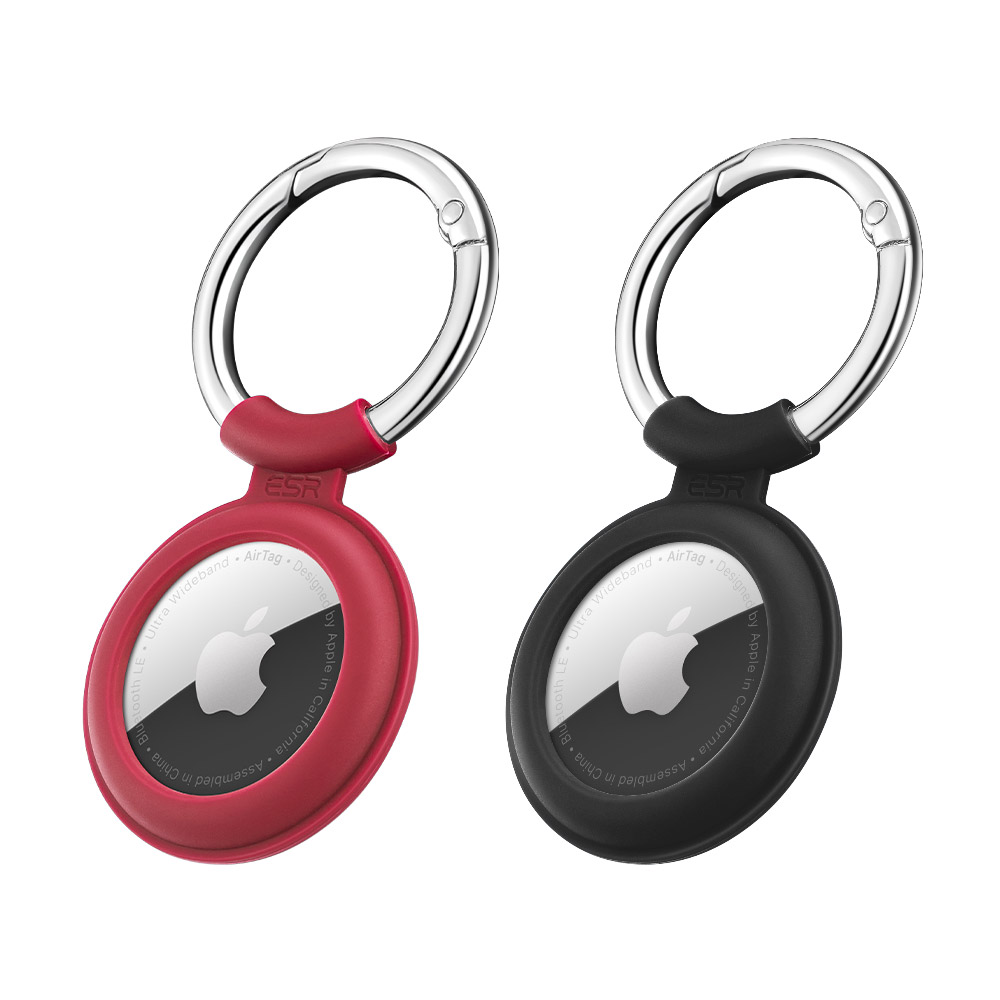 Airtags Schlüsselanhänger Silikon Ganzkörper Kratzfest 5-Stück Hülle für Apple AirTag Anhänger Case Cover für Air Tag mit Key Ring 