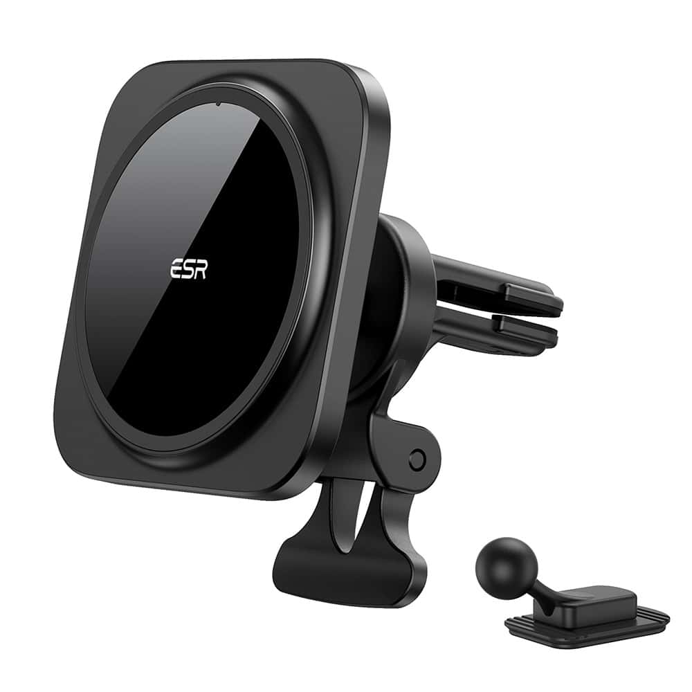 HaloLock Magnetic Car Phone Mount for iPhone 12 Series Black