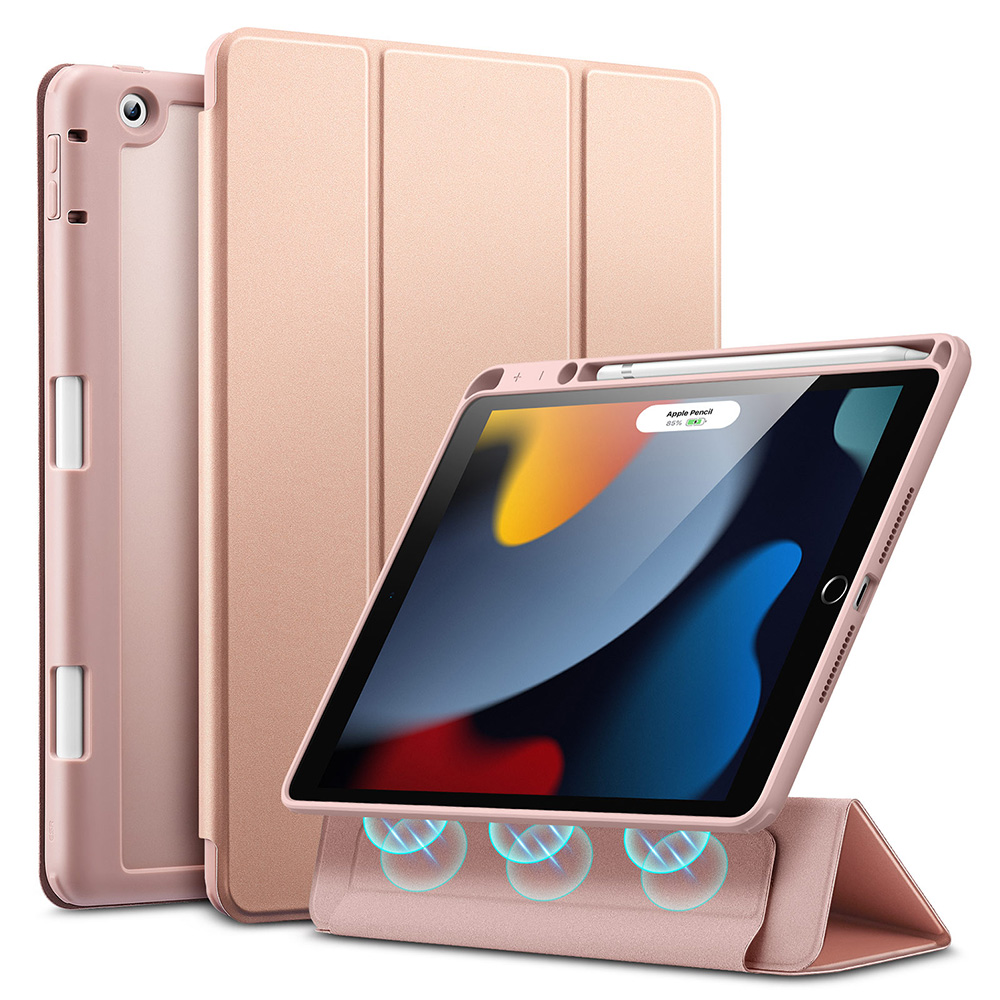 【色: ブラック】ESR iPad 9世代 ケース 10.2インチ ipad ケ
