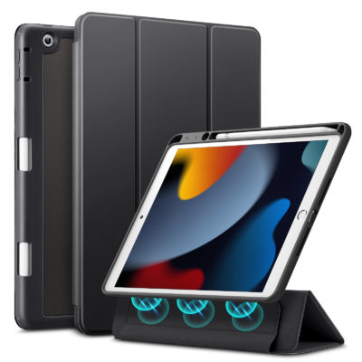 Roségold ESR Hülle Kompatibel mit iPad 10,2 2019 Hülle für iPad 7 Generation Ultradünnes Smart Case mit Auto Schlaf/Wach-Funktion und Stabilem Ansichts-/Tippmodus- Standhülle mit Harter Rückseite