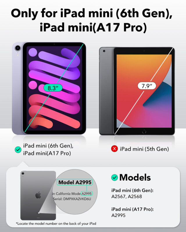 does ipad mini 6 and 7 use the same case