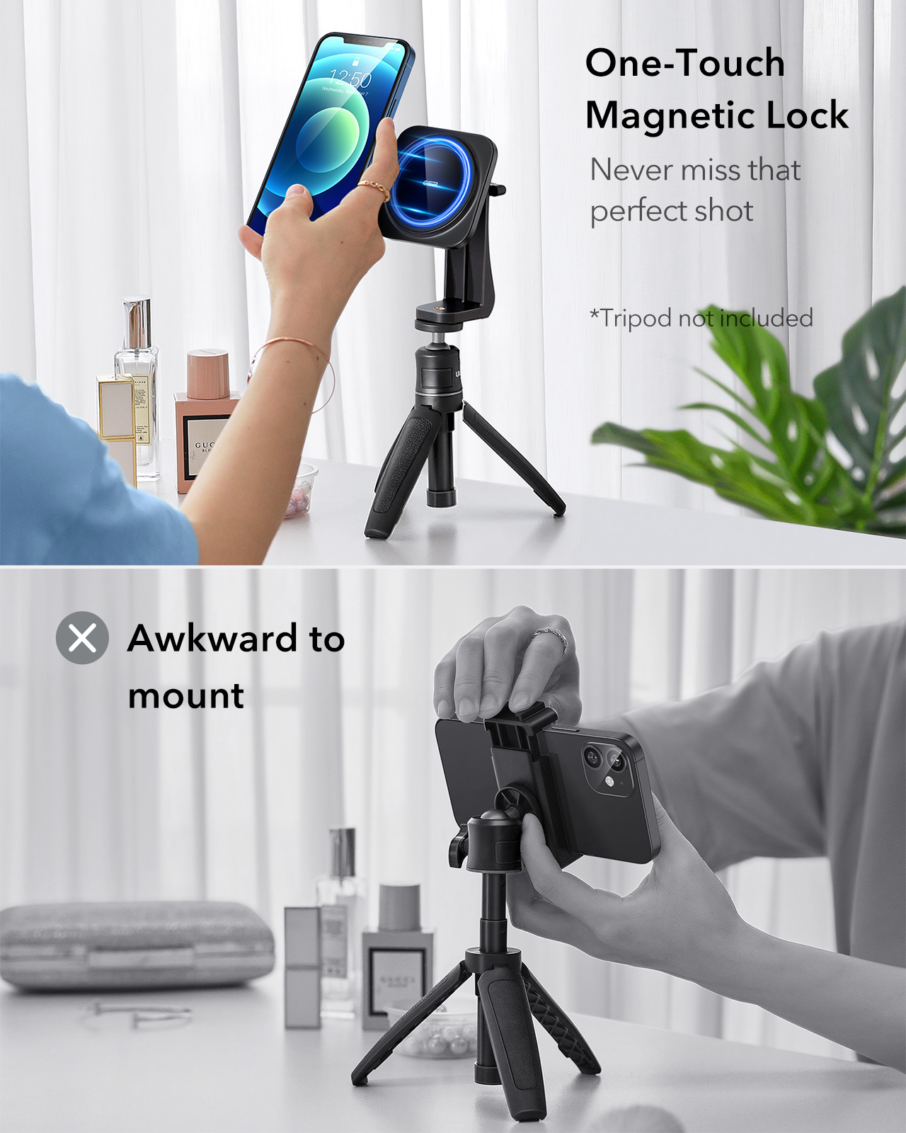 Type M Mount and Adapter Bundle Included Compatible with All GoPros and Cell Phones Armor-X Tripod 
