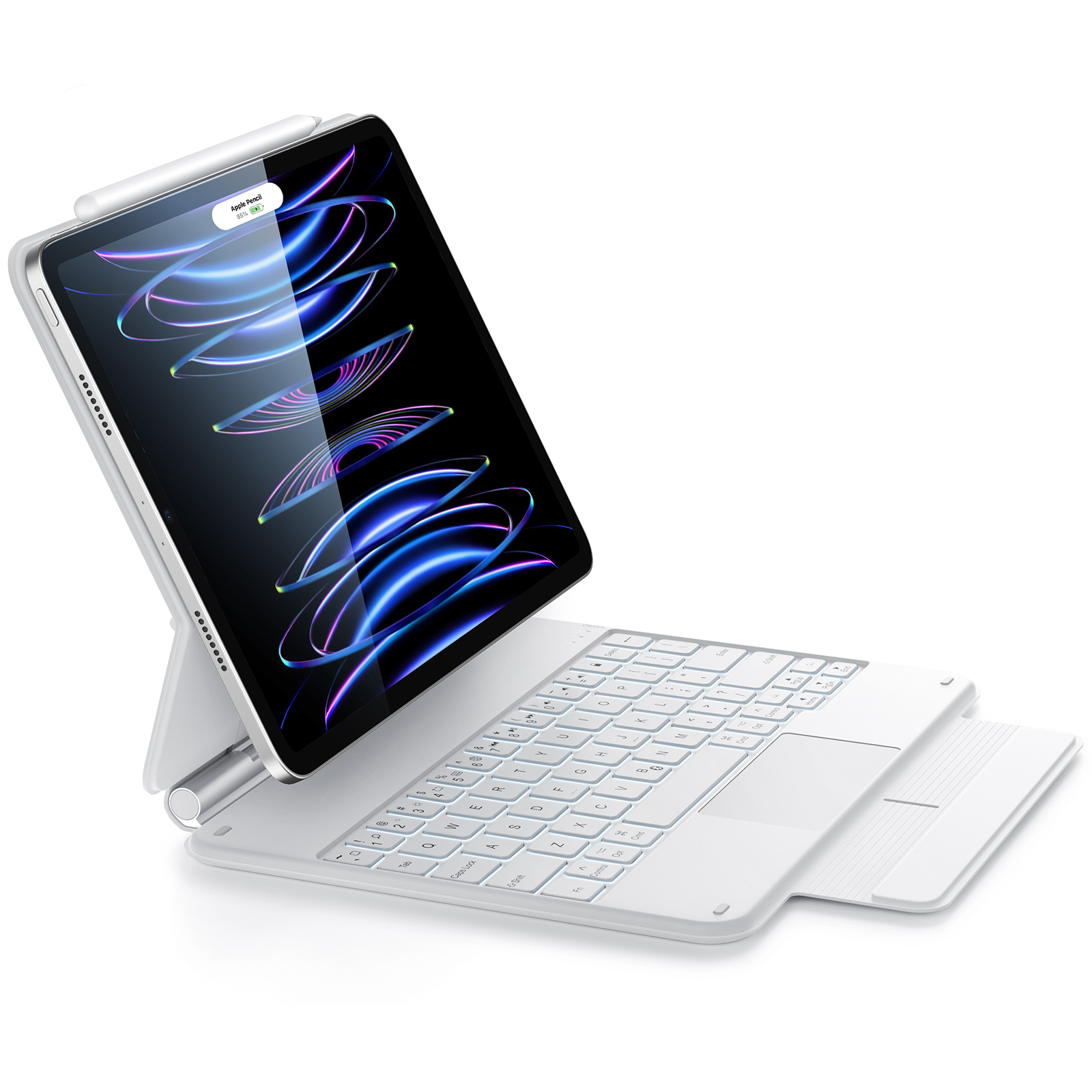 Teclado Bluetooth Magnetico Touchpad Para iPad Tablet Mac