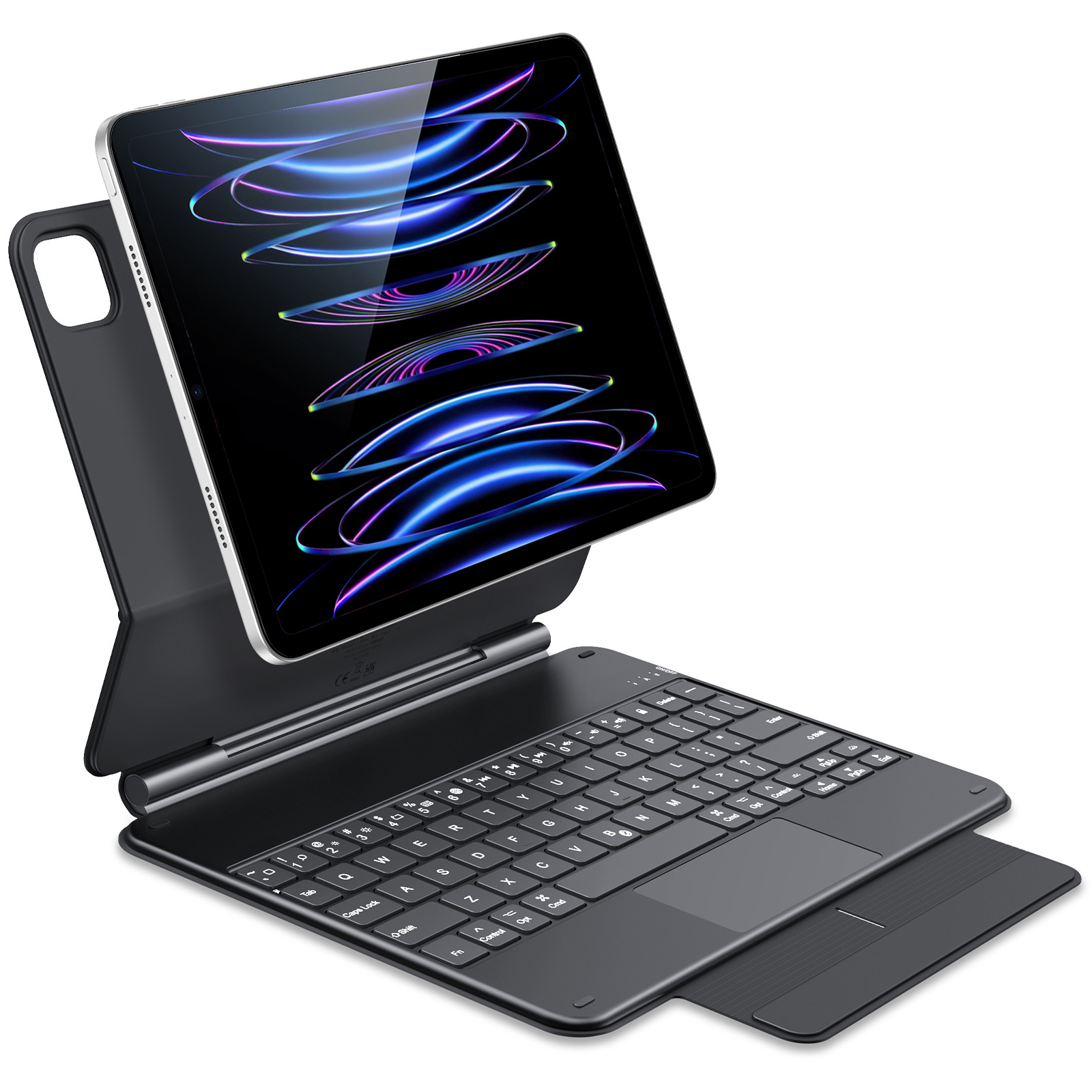 タッチパッド付きBluetoothキーボードケース ipad Pro 2021 11と互換性のある11 2020 2018