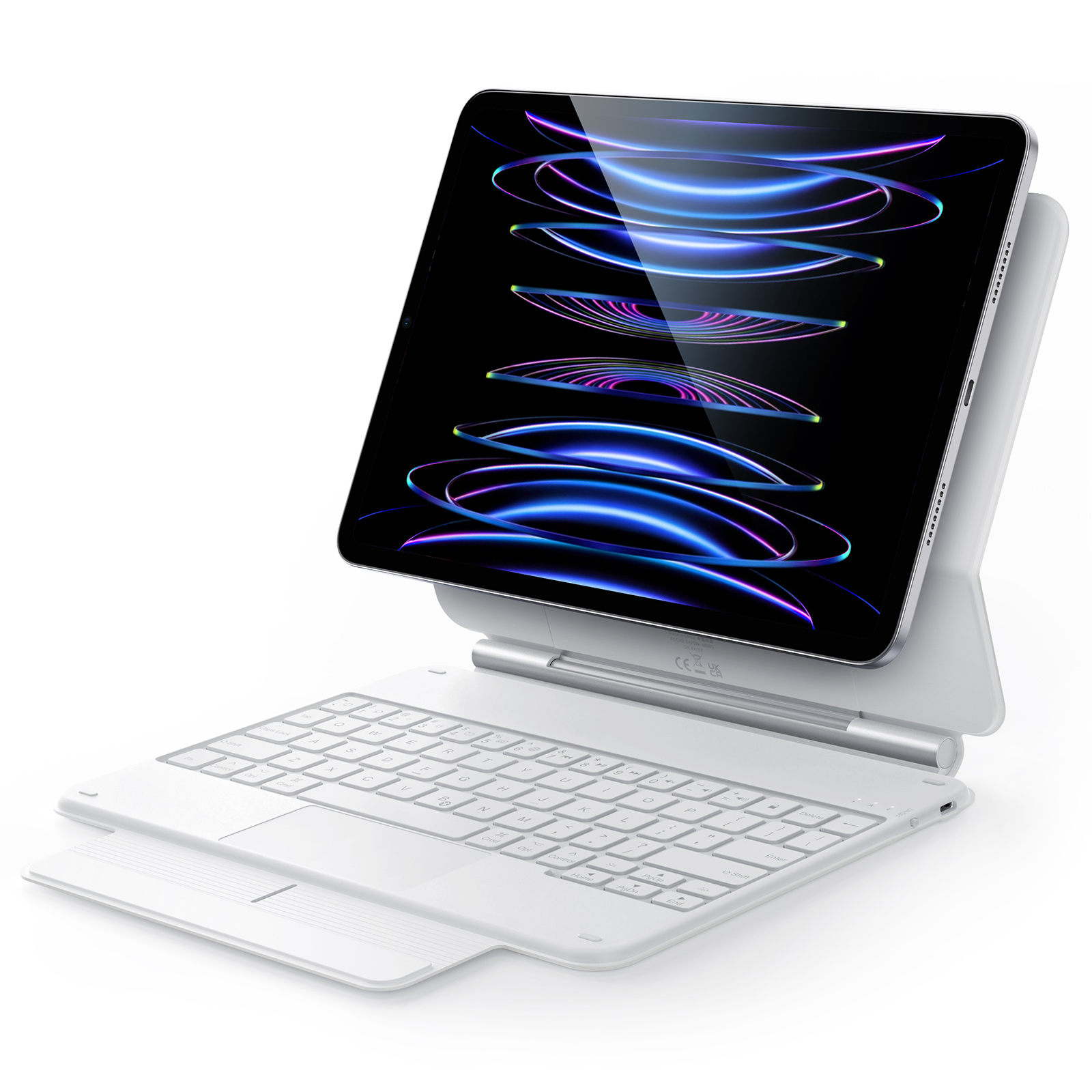 FUNDA + TECLADO IPAD APPLE MAGIC KEYBOARD WHITE IPAD PRO 12.9 (3ª 4ª 5ª GEN)