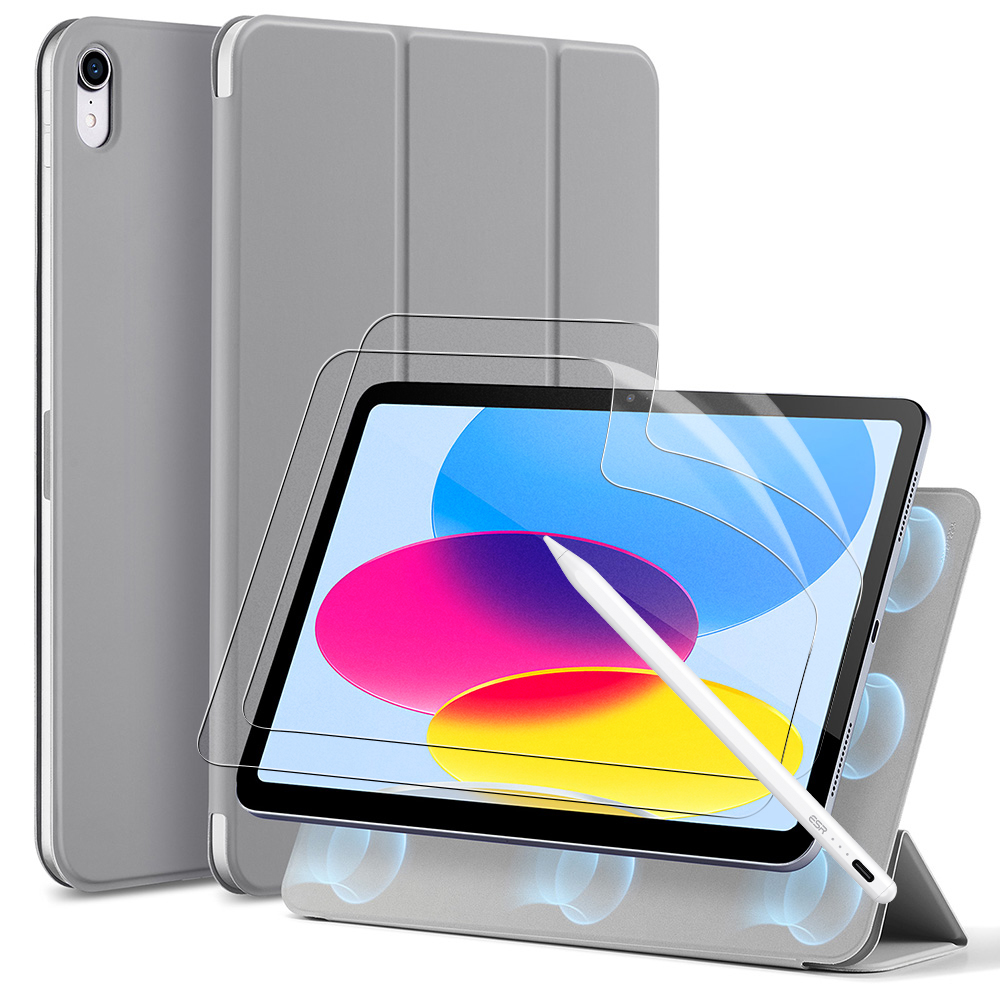 Funda Slim Magnética para iPad 10ª generación Lápiz Digital y Protector de  pantalla Efecto papel