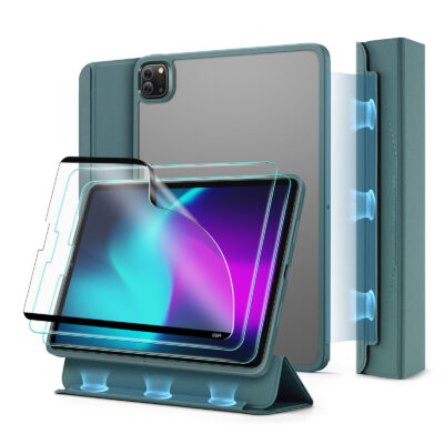 Garantie de Remplacement à Durée de Vie Verre Trempé Screen Protector Film LK Protection écran Face ID Sensible pour iPad Pro 11 Pouces, 2 Pièces 