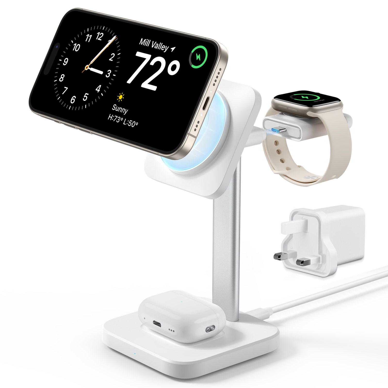 Wireless charger with apple best sale watch stand