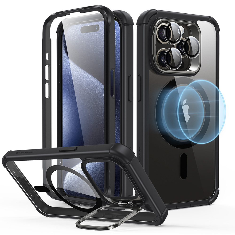 iPhone 14 Pro Classic Hybrid Case with Stash Stand (HaloLock)