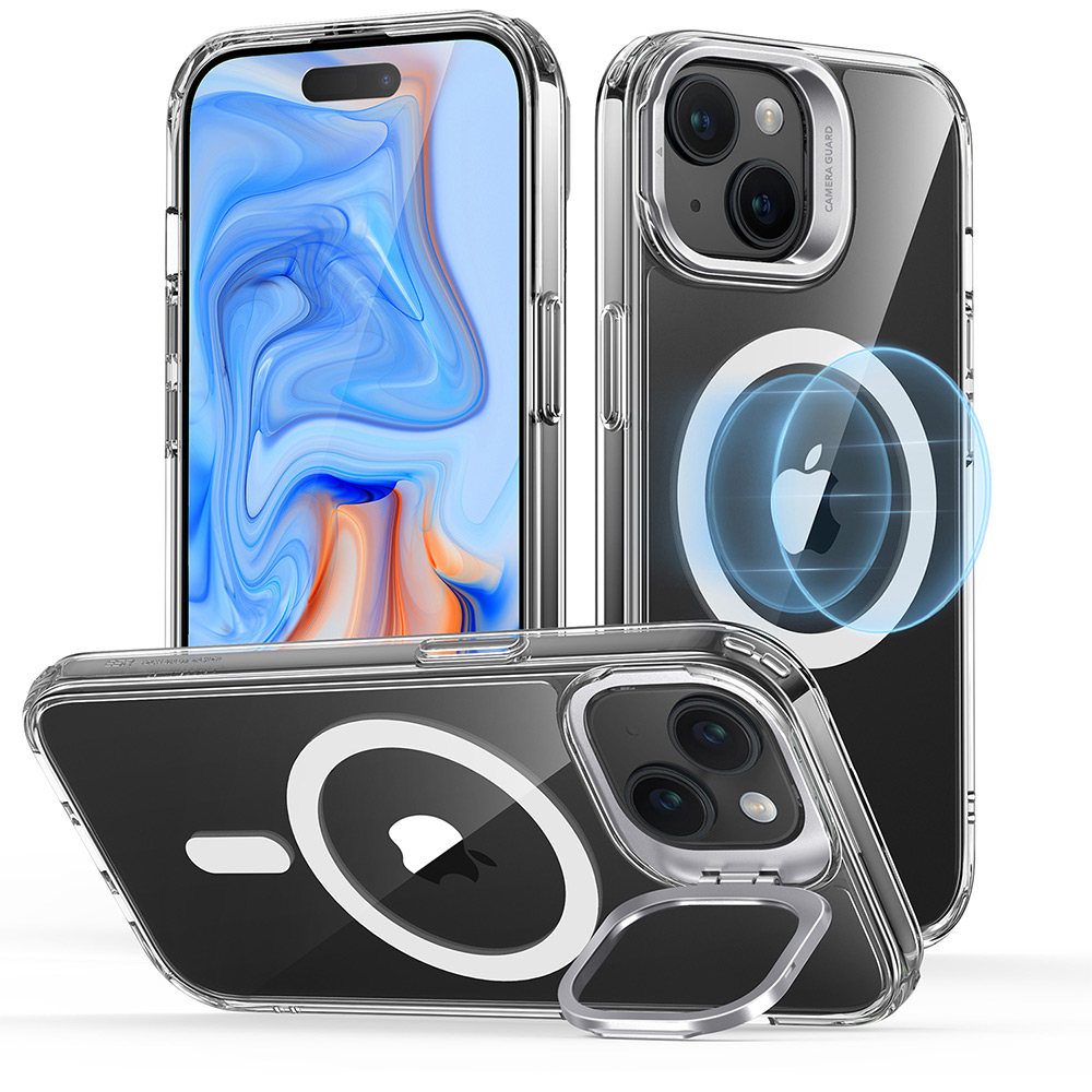 Coque Hybrid Classic Pour Iphone 15 Plus Avec Support Planqué