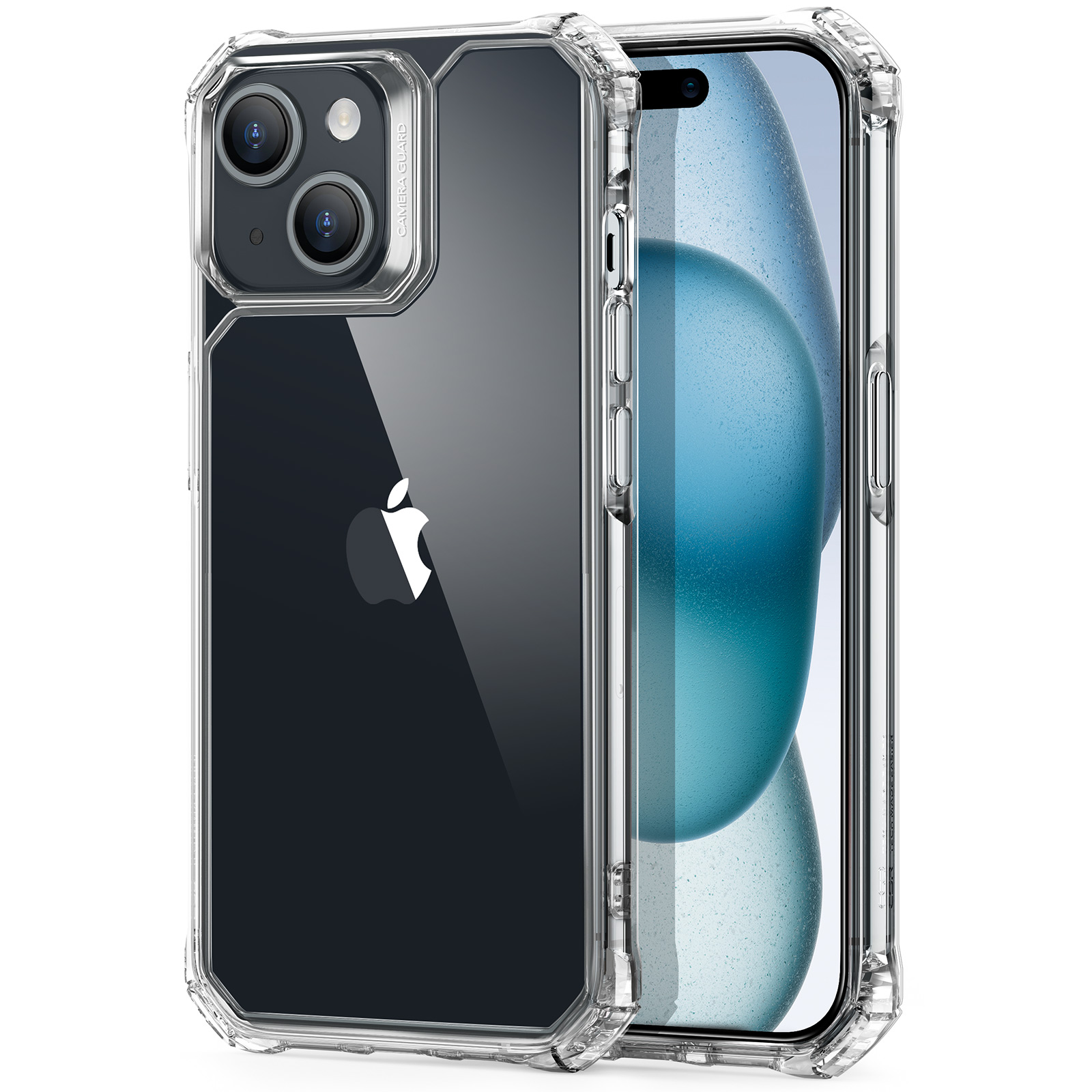 ESR Air Armor Case, Compatible with iPhone 15 Pro, High Strength Drop Protection, Shock-Absorbing Corners, Clear