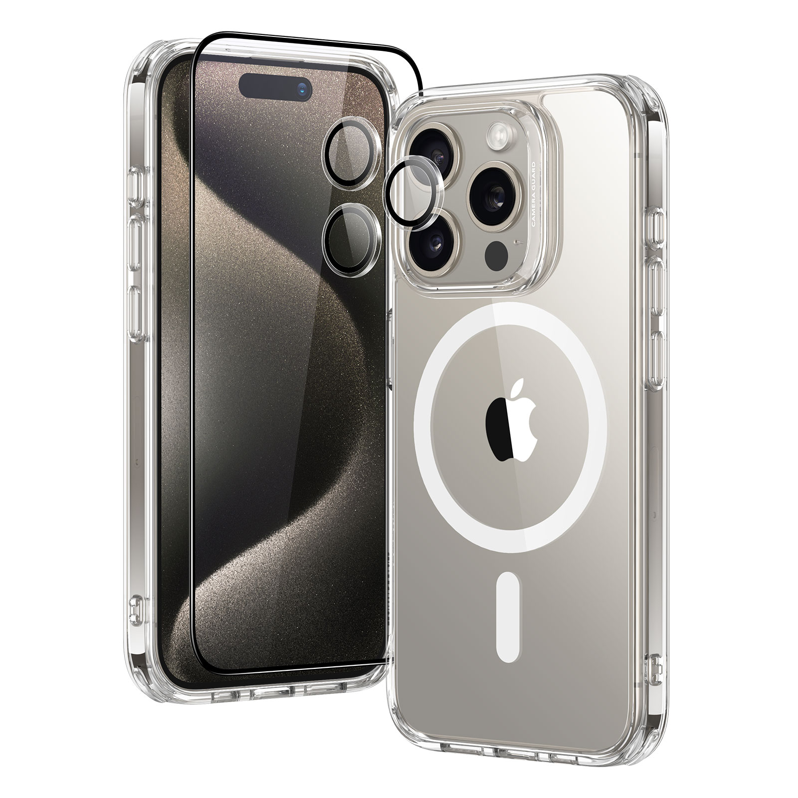 ESR Armor Funda rígida para iPhone 15 con soporte oculto