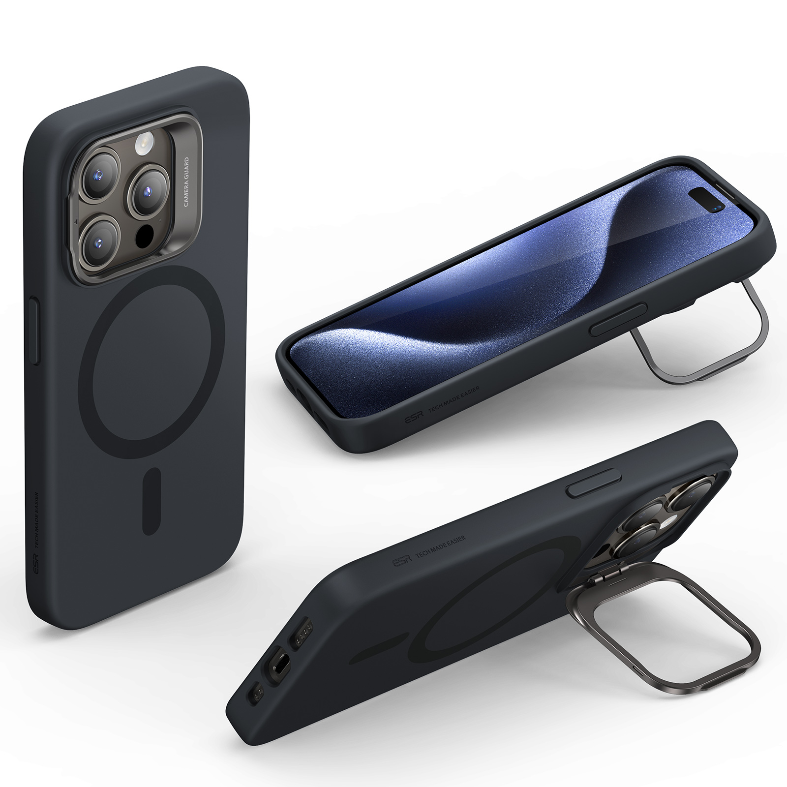 Levelo FlexiGuard MagSafe Transparent Case for iPhone 15 Pro Max