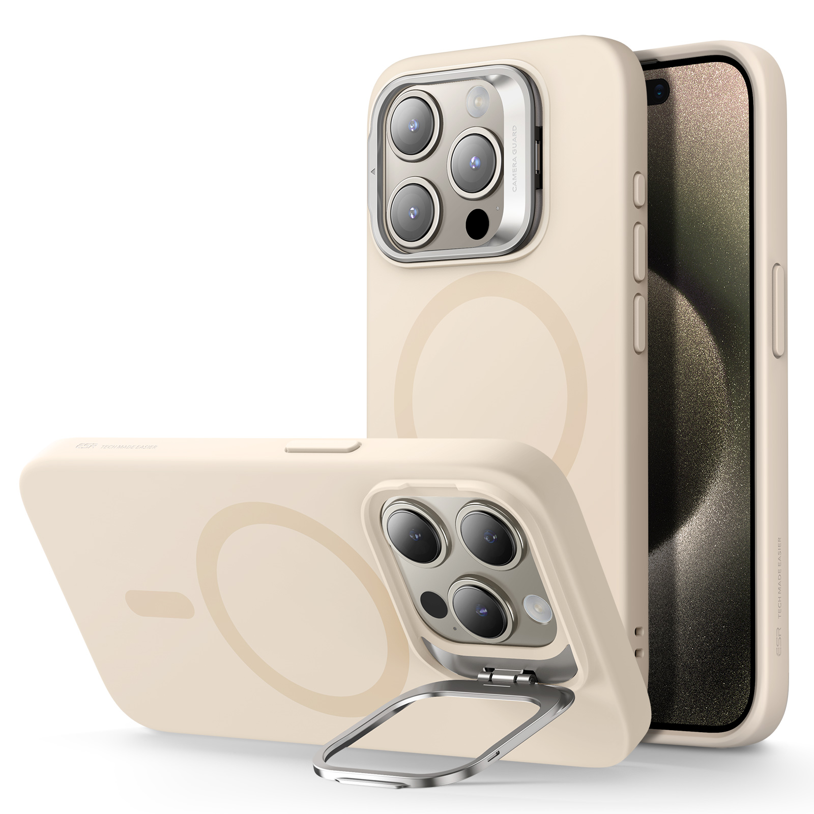 【色:クリア】ESR for iPhone 15 Pro ケース MagSafe