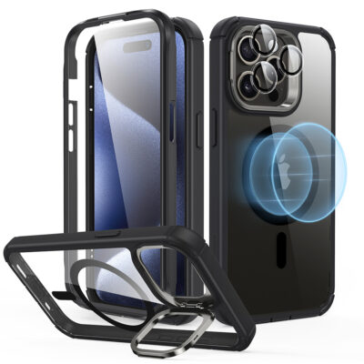 Levelo FlexiGuard MagSafe Transparent Case for iPhone 15 Pro Max / 15 Pro