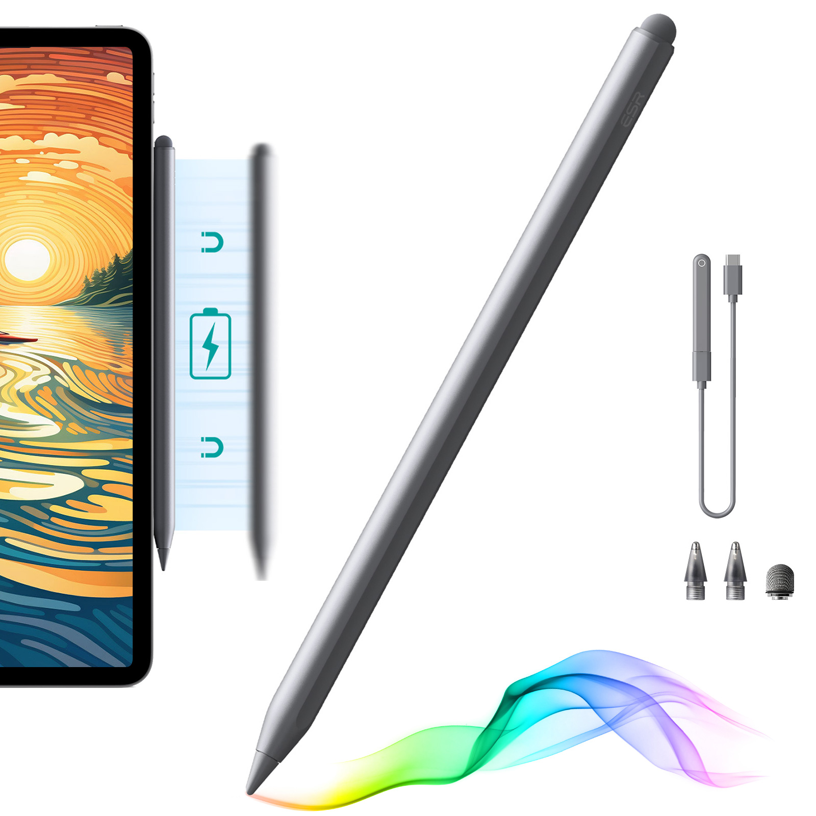 Digital Pencil for iPad with Synthetic Resin Nib - ESR