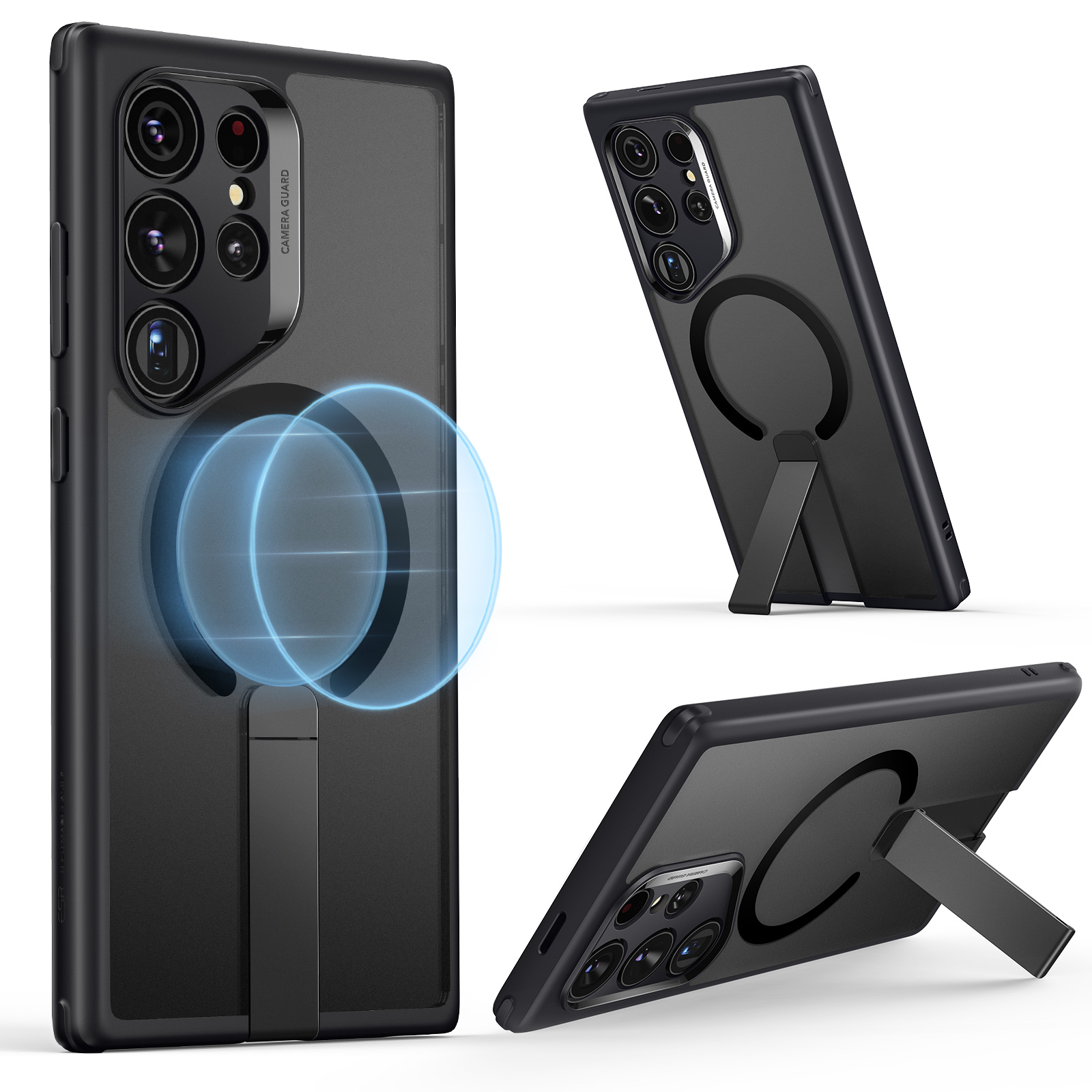ESR Black Flickstand Boost HaloLock MagSafe Case with Kickstand - for Samsung Galaxy S24 Ultra