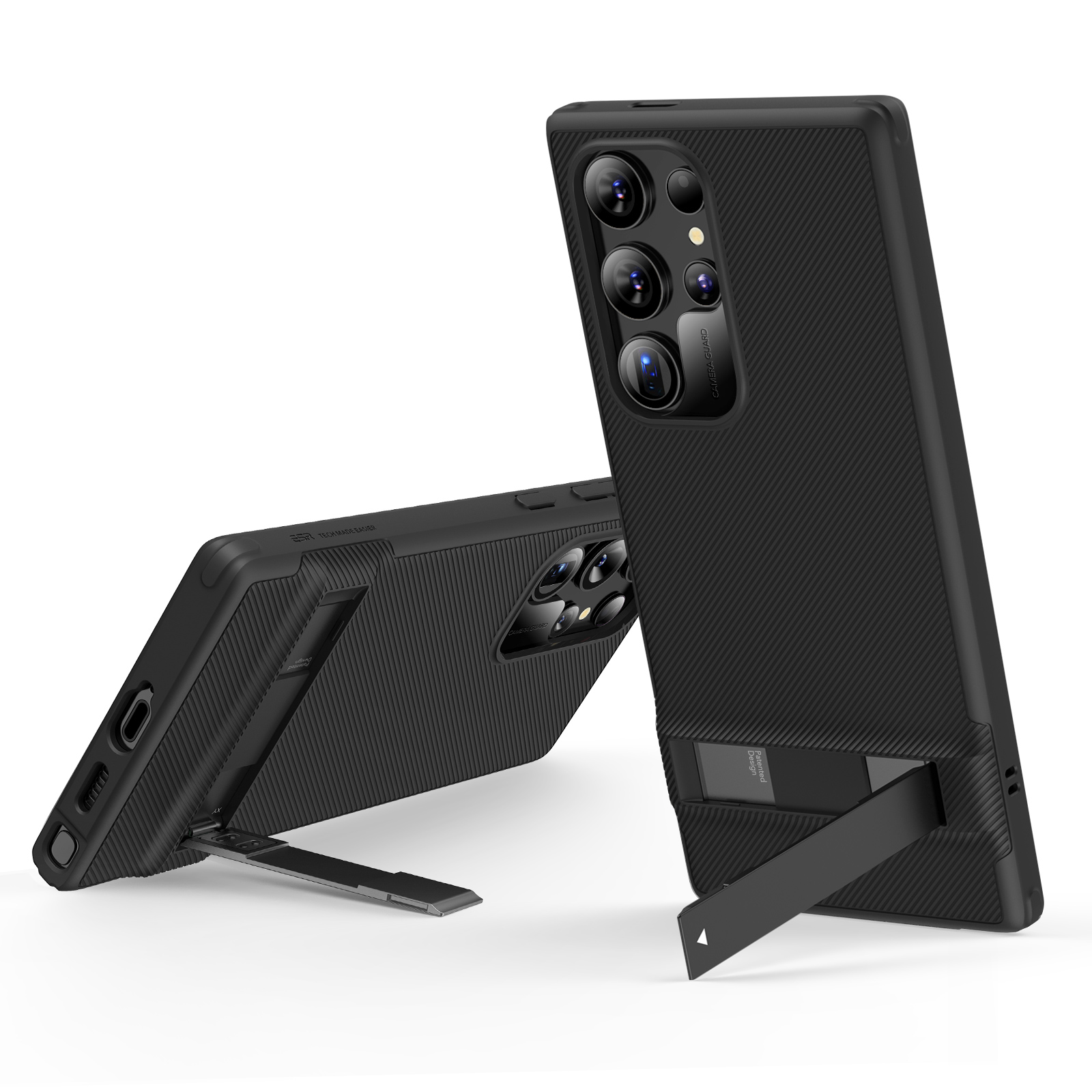 ESR Boost Kickstand Case, Compatible with Samsung Galaxy S24 Ultra, Black
