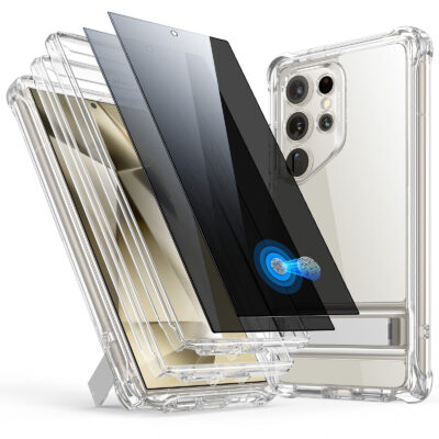 Für Samsung Galaxy S24 Ultra 5G Kreuzlederring Vertikaler