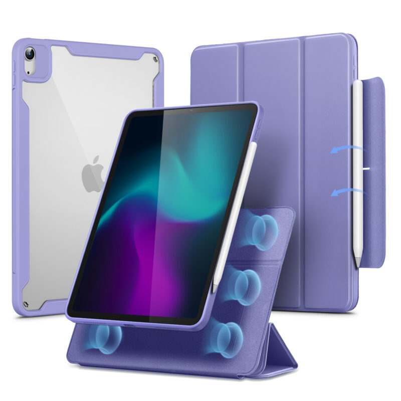 IPad Air 11 10 9 5th 4th Gen Rebound Hybrid Magnetic Case 360   IPad Air 11 2024 Air 10.9 5th4th Gen Rebound Hybrid Case 360 Lavender 01 800x800 