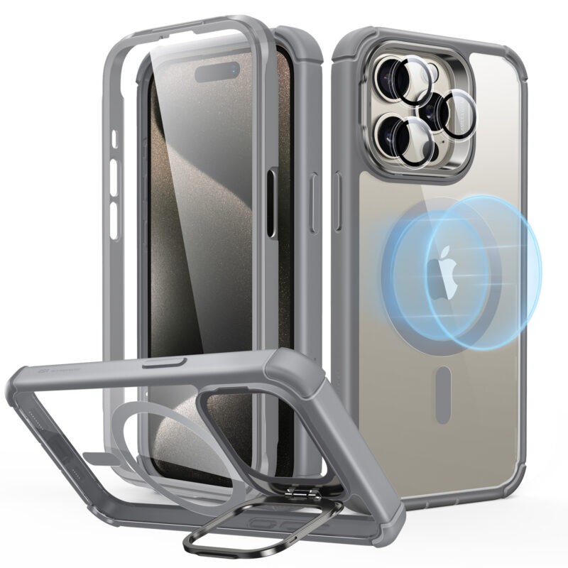 ESR iPhone 15 series Armor Tough Case with Stash Stand