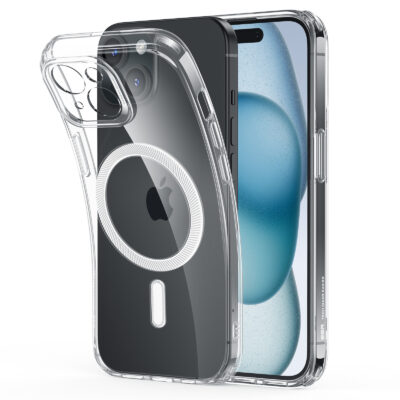 iPhone 15 Zero Clear Case HaloLock frosted black 02