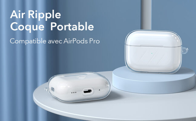 air ripple coque portable pour airpods pro 1