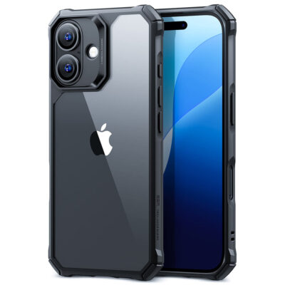 iPhone 16 Air Armor Clear Case clear black