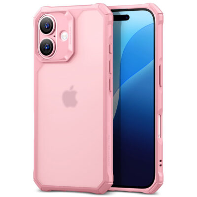 iPhone 16 Air Armor Clear Case frosted pink