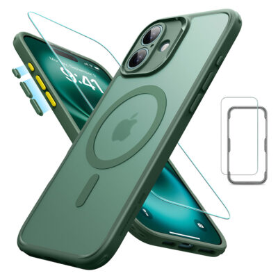 iPhone 16 Classic Pro Case Set Magsafe green 1