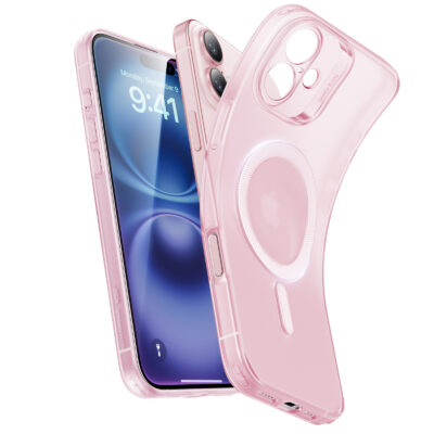 iPhone 16 Plus Zero clear Case magsafe Frosted pink