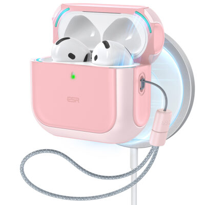 orbit hybrid airpods 4 magsafe case pink