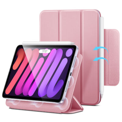 ipad mini 7 case with pencil holder pink